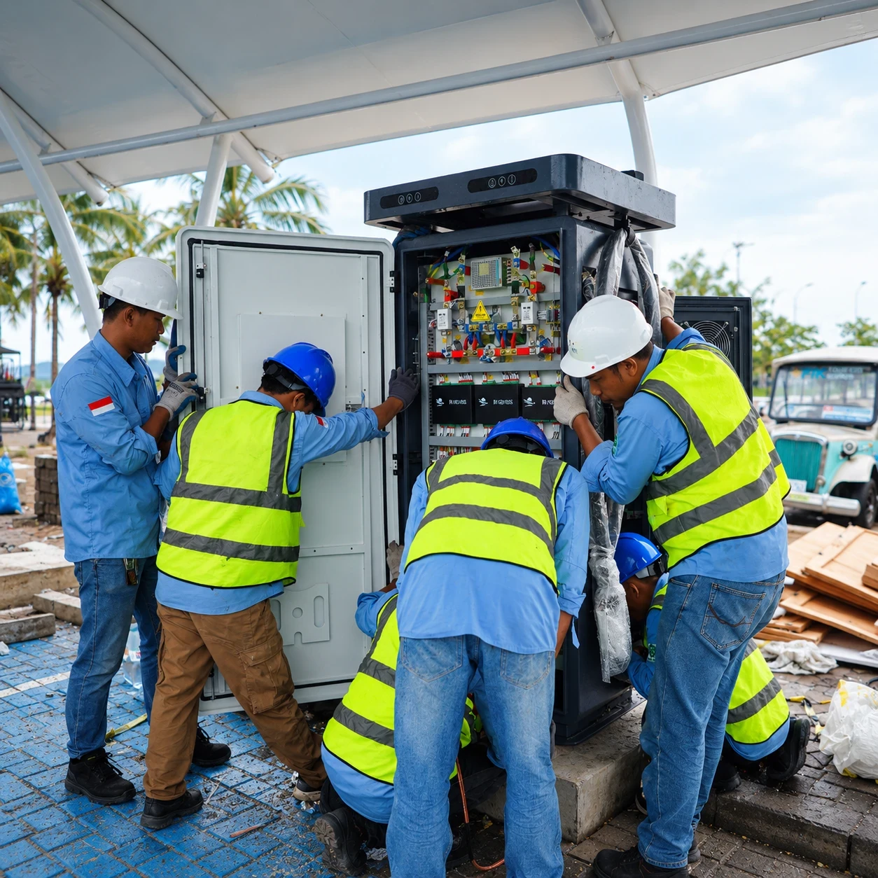 Instalasi SPKLU - PT Ecovolt Solusi Mandiri